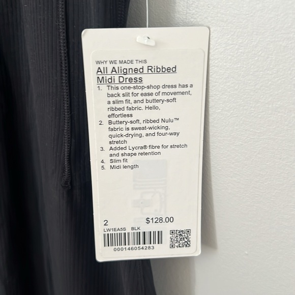 Lululemon All Aligned Ribbed Midi Dress - Picture 4 of 4